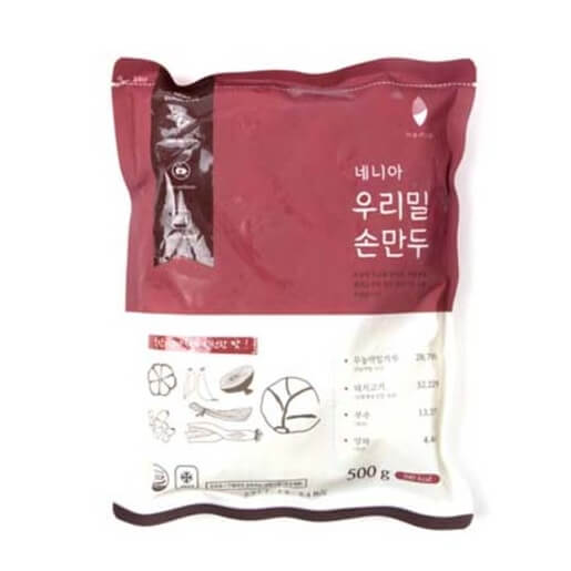우리밀 손만두 500g (25gX20개 내외) | 갓피플 푸른가게 우리밀 손만두 500g (25gX20개 내외) [갓피플몰]